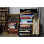 Two boxes of miscellaneous books