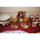 A set of three Doulton Harvestware graduated balus