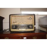 A Bush vintage Bakelite cased radio