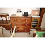 A 19th Century mahogany secretaire chest