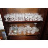 A quantity of various table glassware, to include