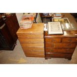 An Avalon teak chest fitted six drawers