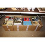 Four boxes of miscellaneous books