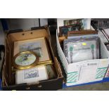 Two boxes of decorative advertising mirrors, vario