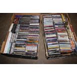 Two boxes of CDs