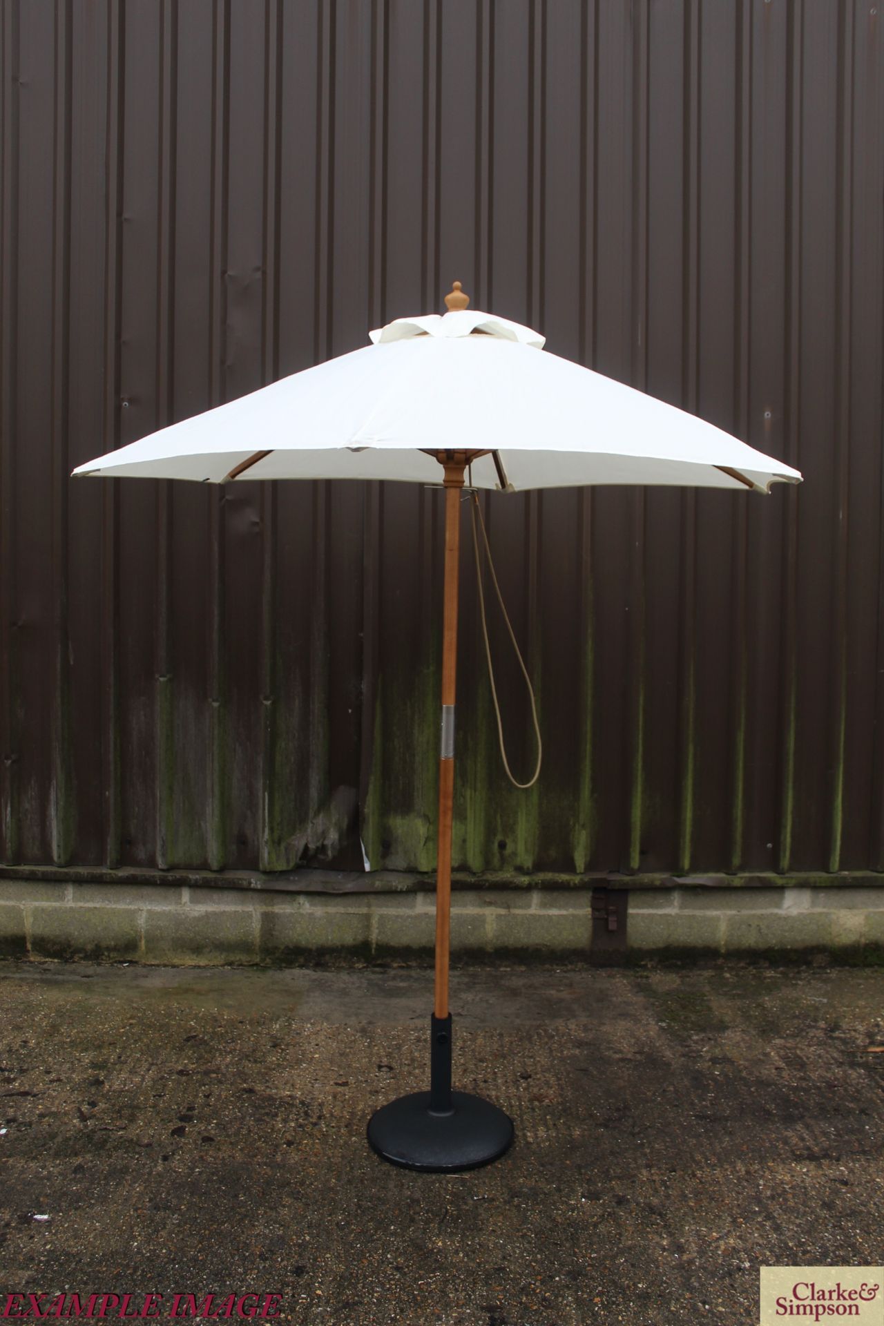 5x Sturdi 2m natural parasols. No bases. - Image 2 of 4