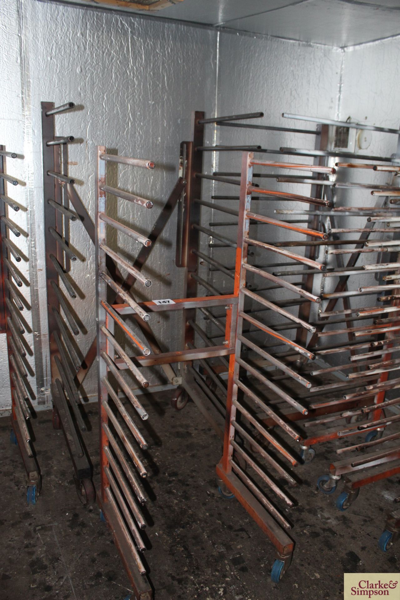 8x paint spraying / drying racks. - Image 3 of 4