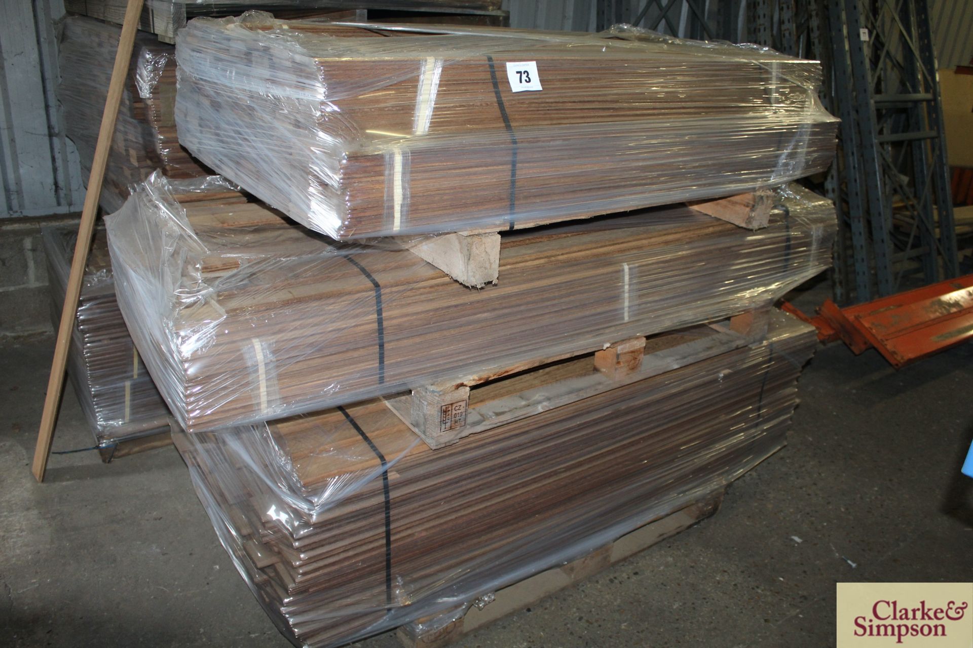 3x pallets of kiln dried Iroko planed tongue and groove. In 160cm, 180cm and 210cm lengths. V