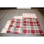 A quantity of various cushions and throws to inclu