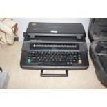 A Sharp electronic typewriter