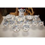 A Grosvenor china "Rutland" part tea set