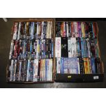 Two boxes of DVD's