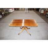 A George III mahogany rectangular snap top supper