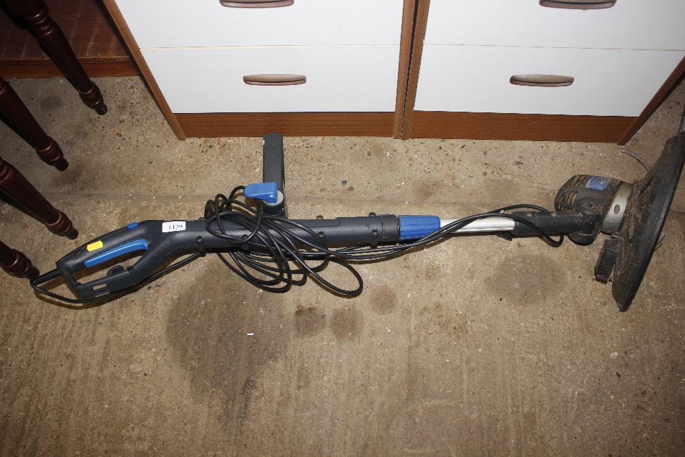 An electric garden strimmer