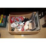 A box of miscellaneous items including various prints etc.