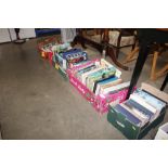 Four boxes of miscellaneous books