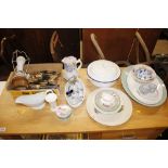 Various china to include milk jug, bowls, cream ju