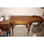 A late Victorian travelling folding writing desk