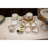 A quantity of Hammersley teaware; a Victorian brea
