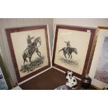 A pair of 1960's / 70's prints of south American Gaucho's