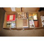 Three boxes of miscellaneous books