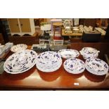 A Booths "Dovedale" pattern part dinner service