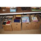 Four boxes of miscellaneous books