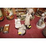Three various Italian figurine groups