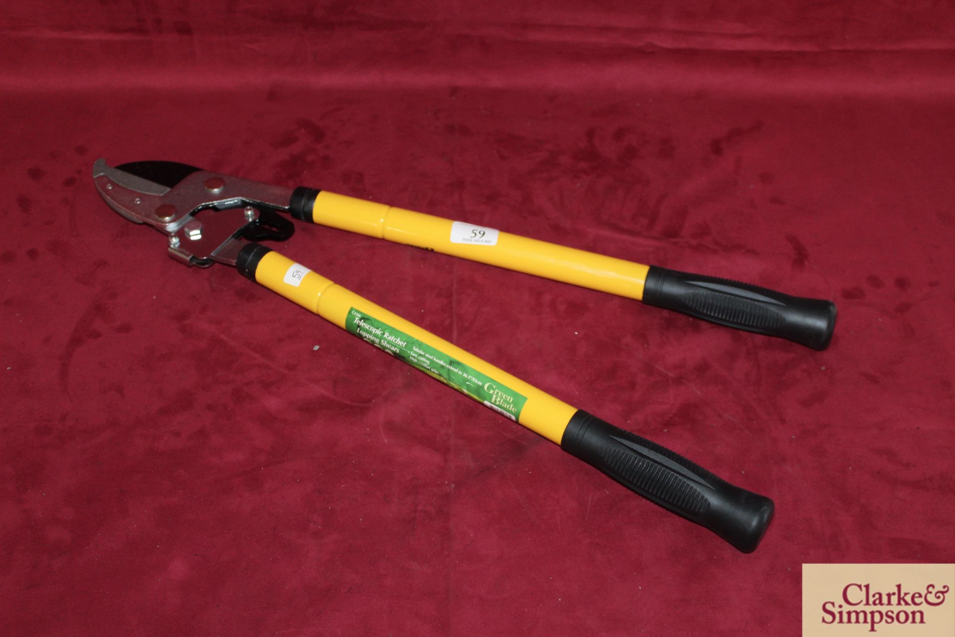 Telescopic ratchet loppers.*