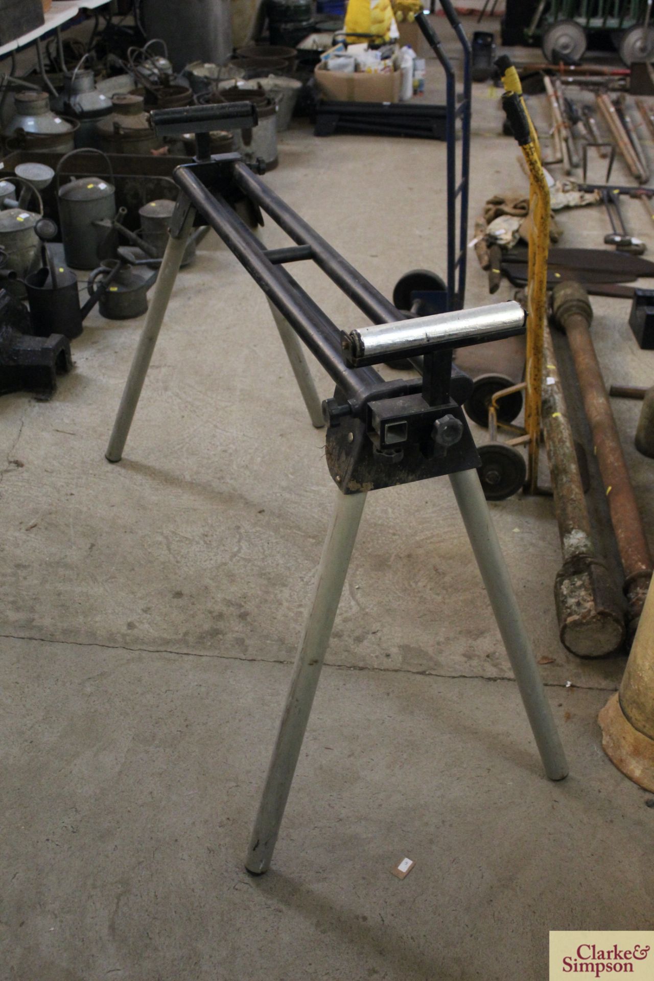 Two large roller table stands. - Image 5 of 5