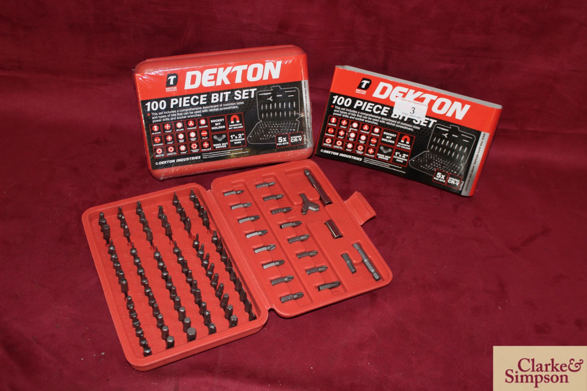 2x 100 piece bit sets.*