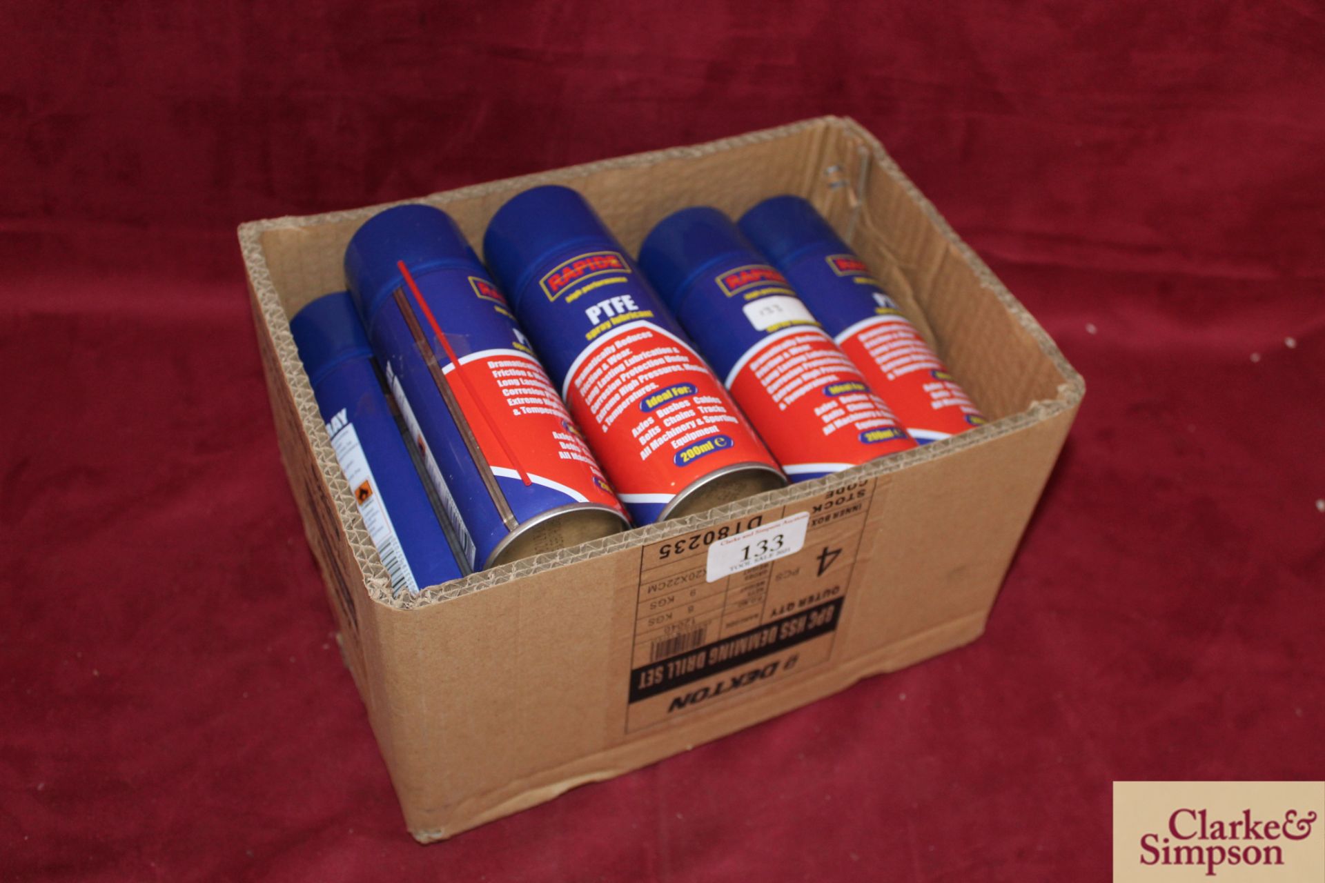 12x 200ml PTFE lubricant spray.*