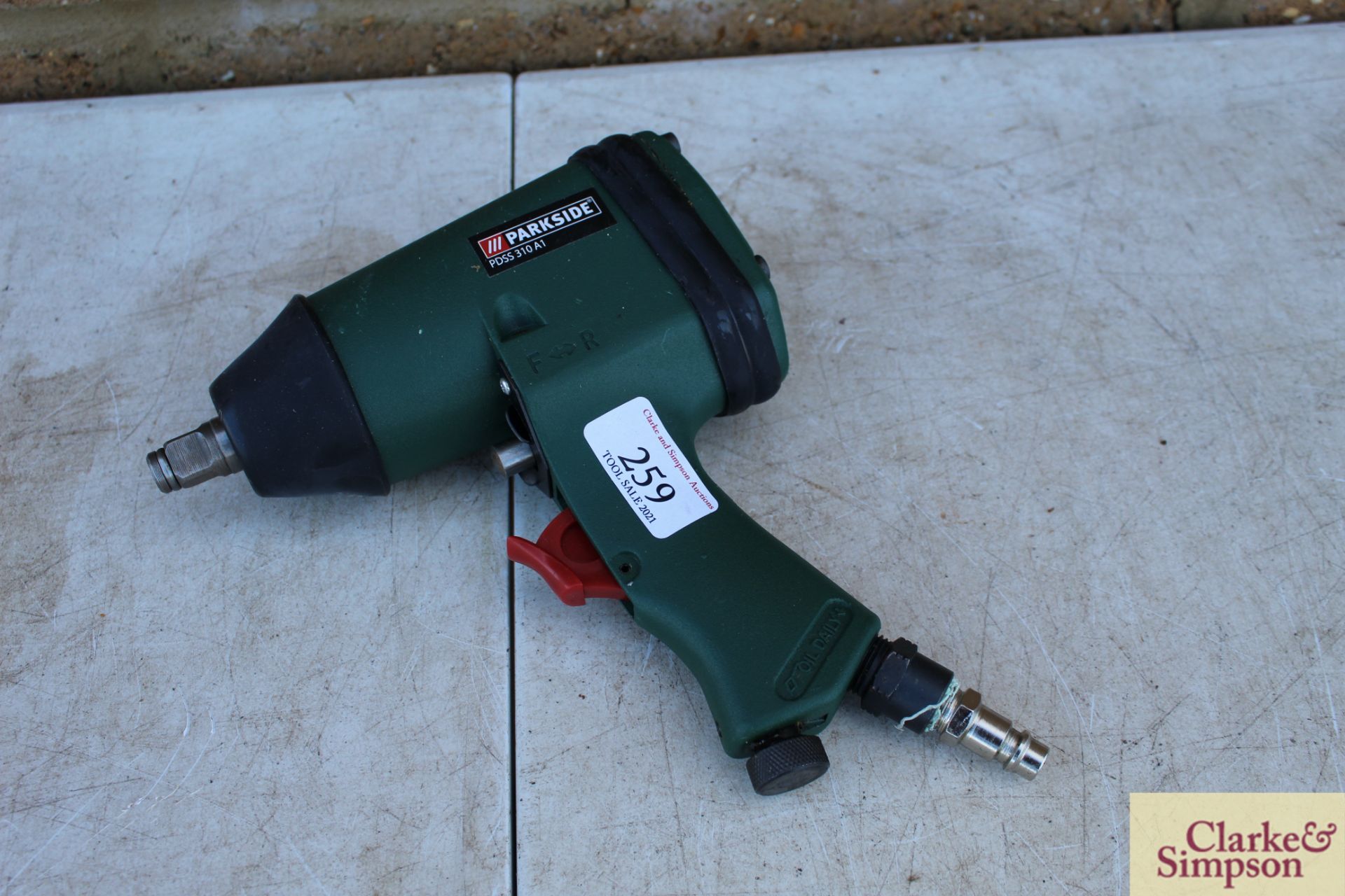 Parkside PDSS 310 A1 ½" air impact gun.