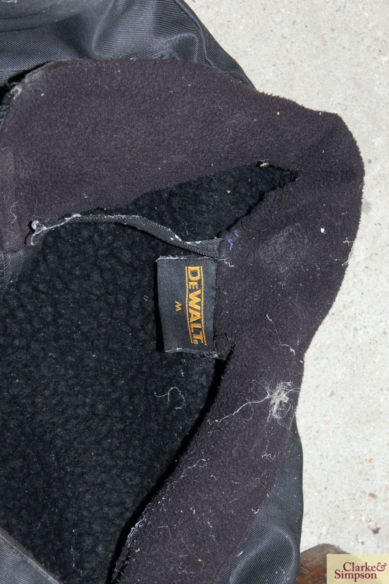 Pair of size 9 Wellingtons; a medium CAT work coat - Image 3 of 4