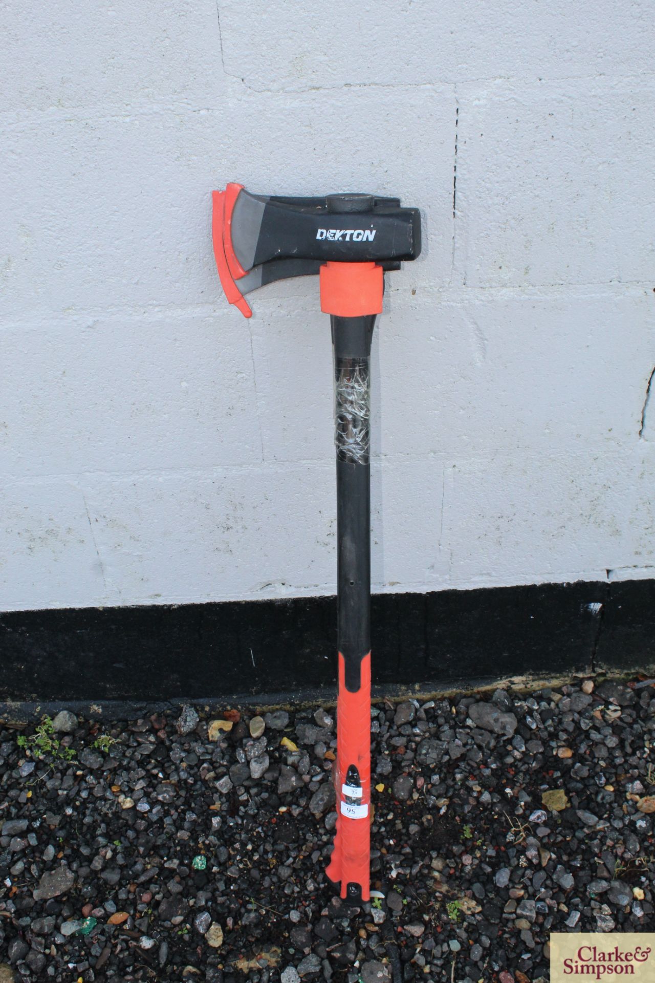 Fibreglass axe and log splitter.*