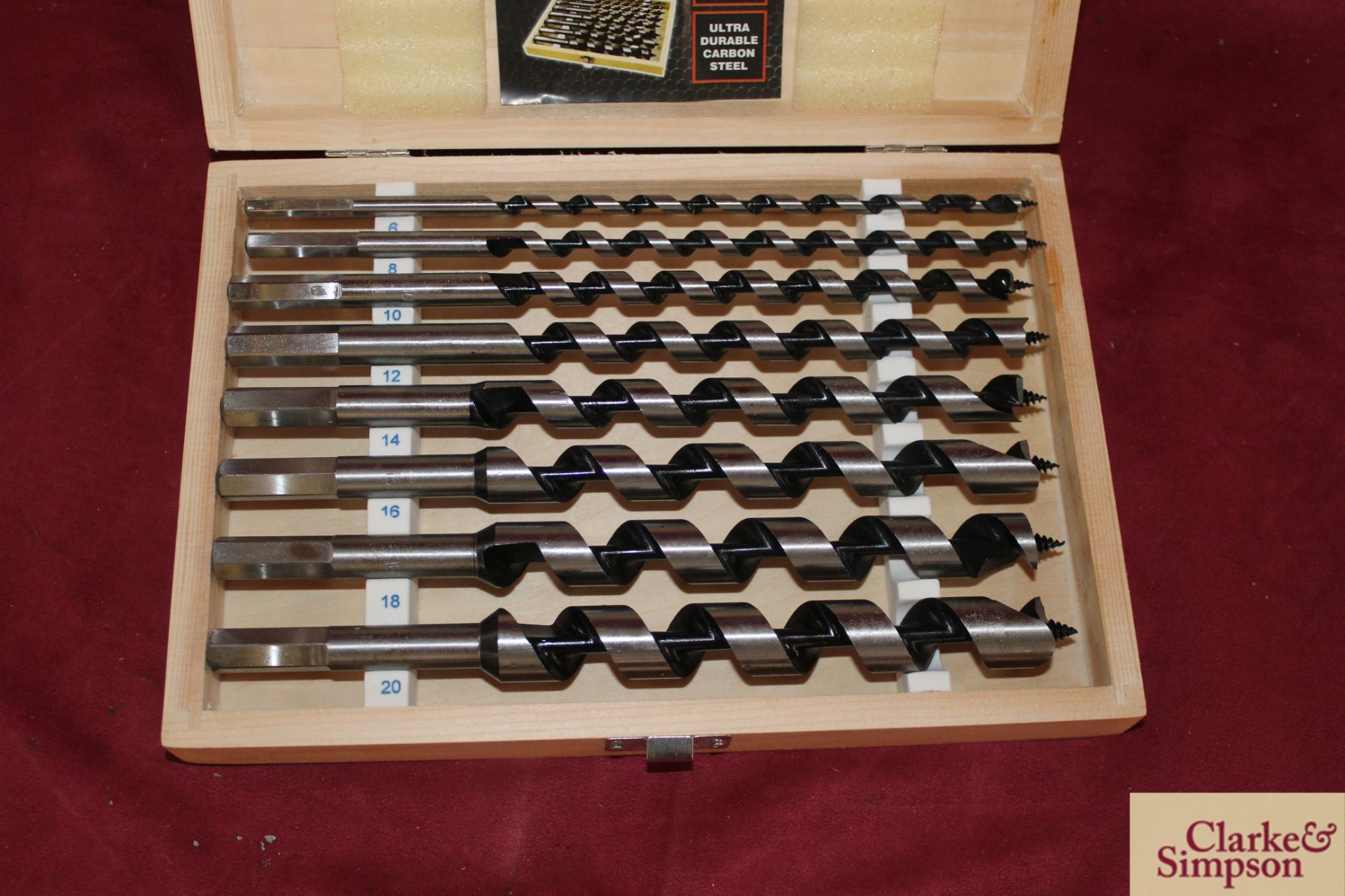 9" wood auger set.* - Image 2 of 2