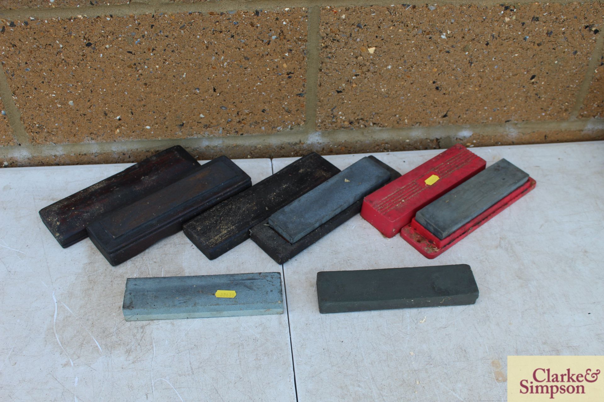 5x sharpening stones.