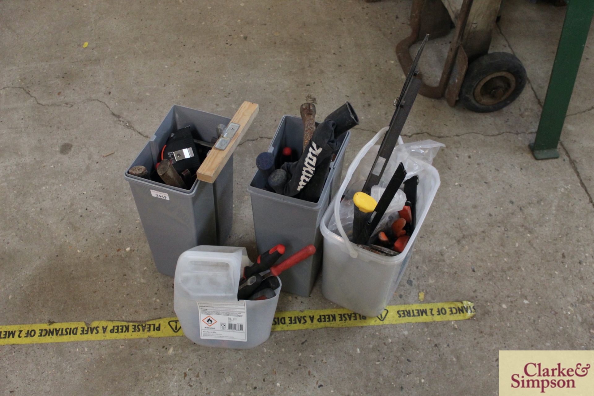 3x boxes various tools.