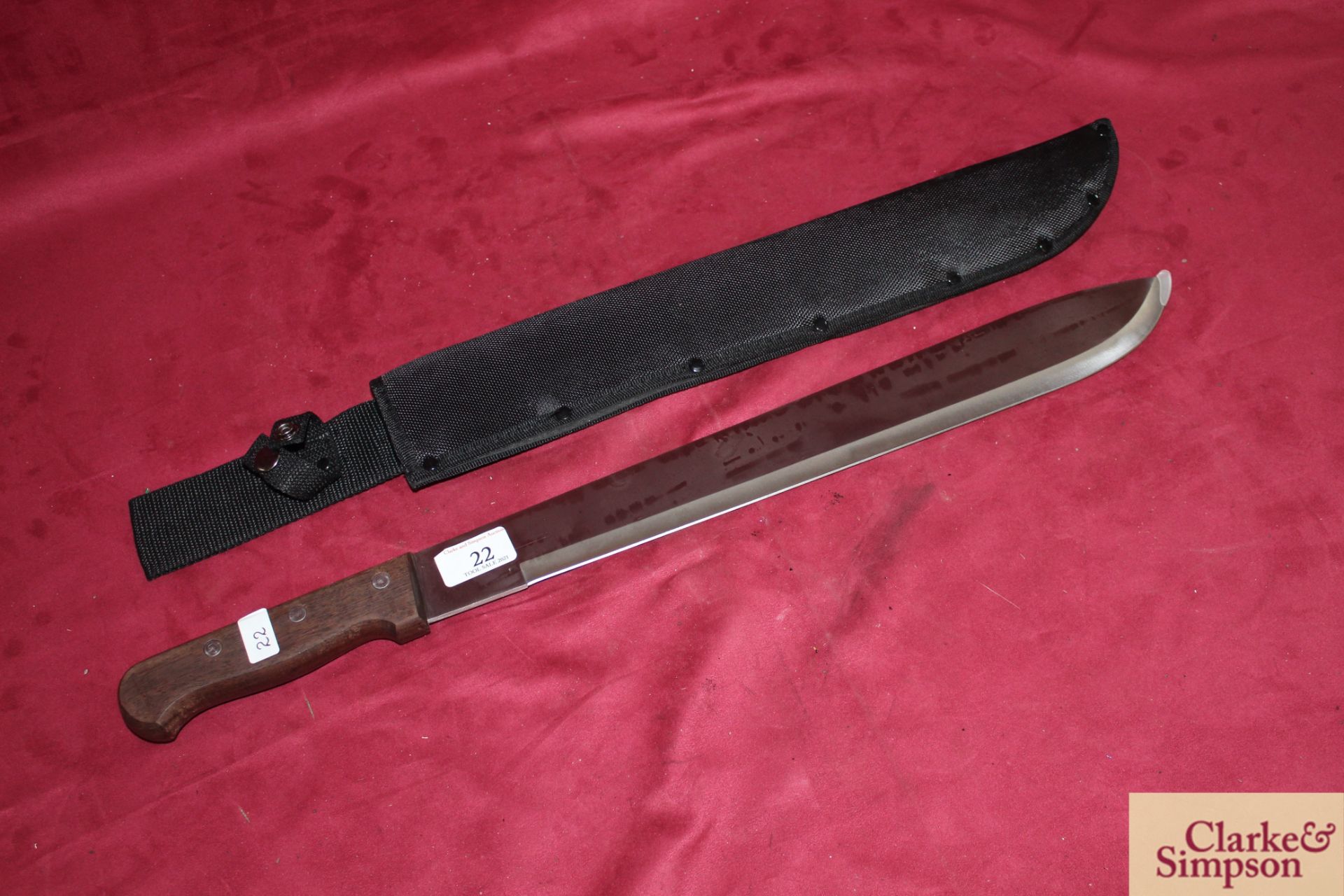 20" Kukri machete.* - Image 2 of 2