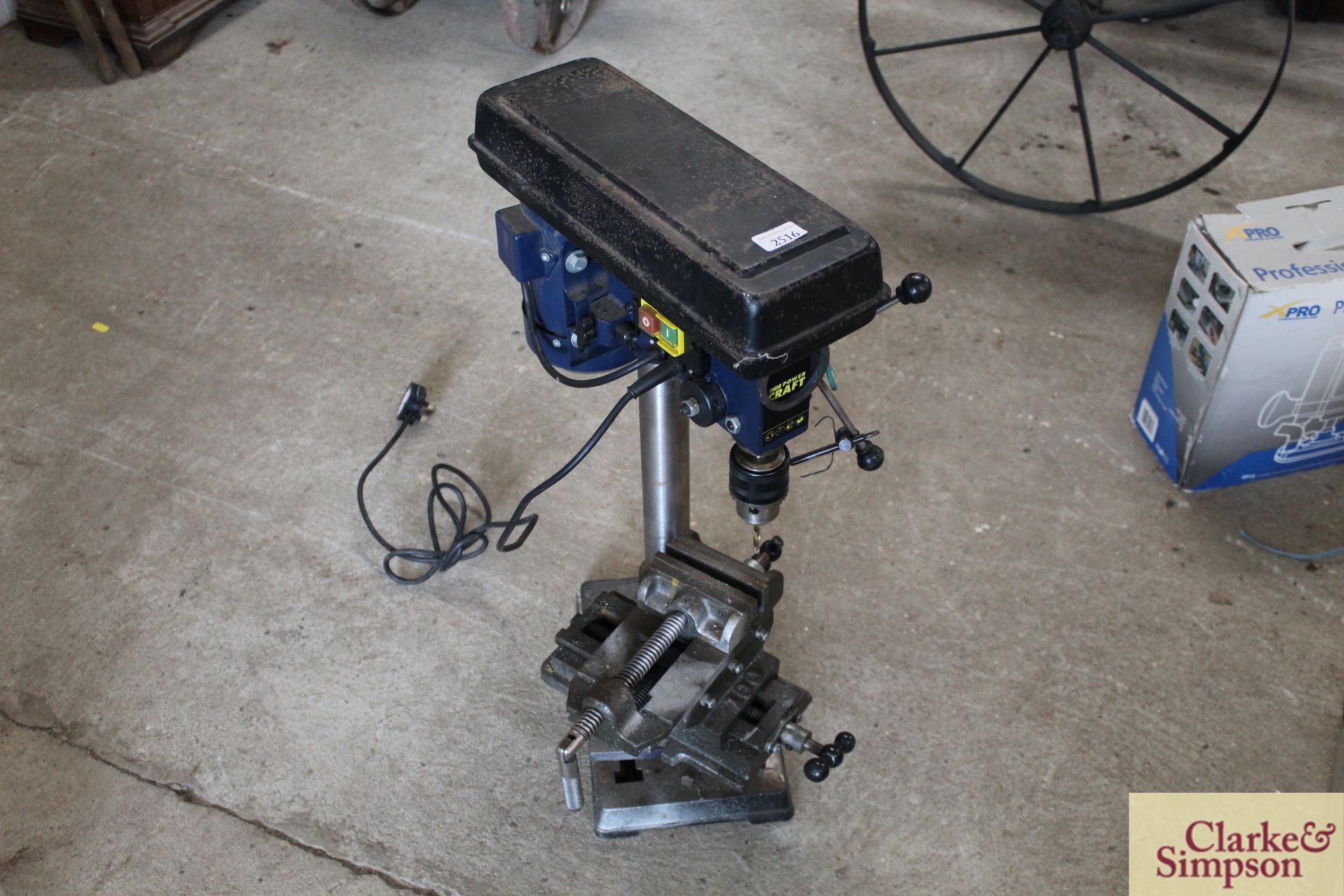 Powercraft bench pillar drill.