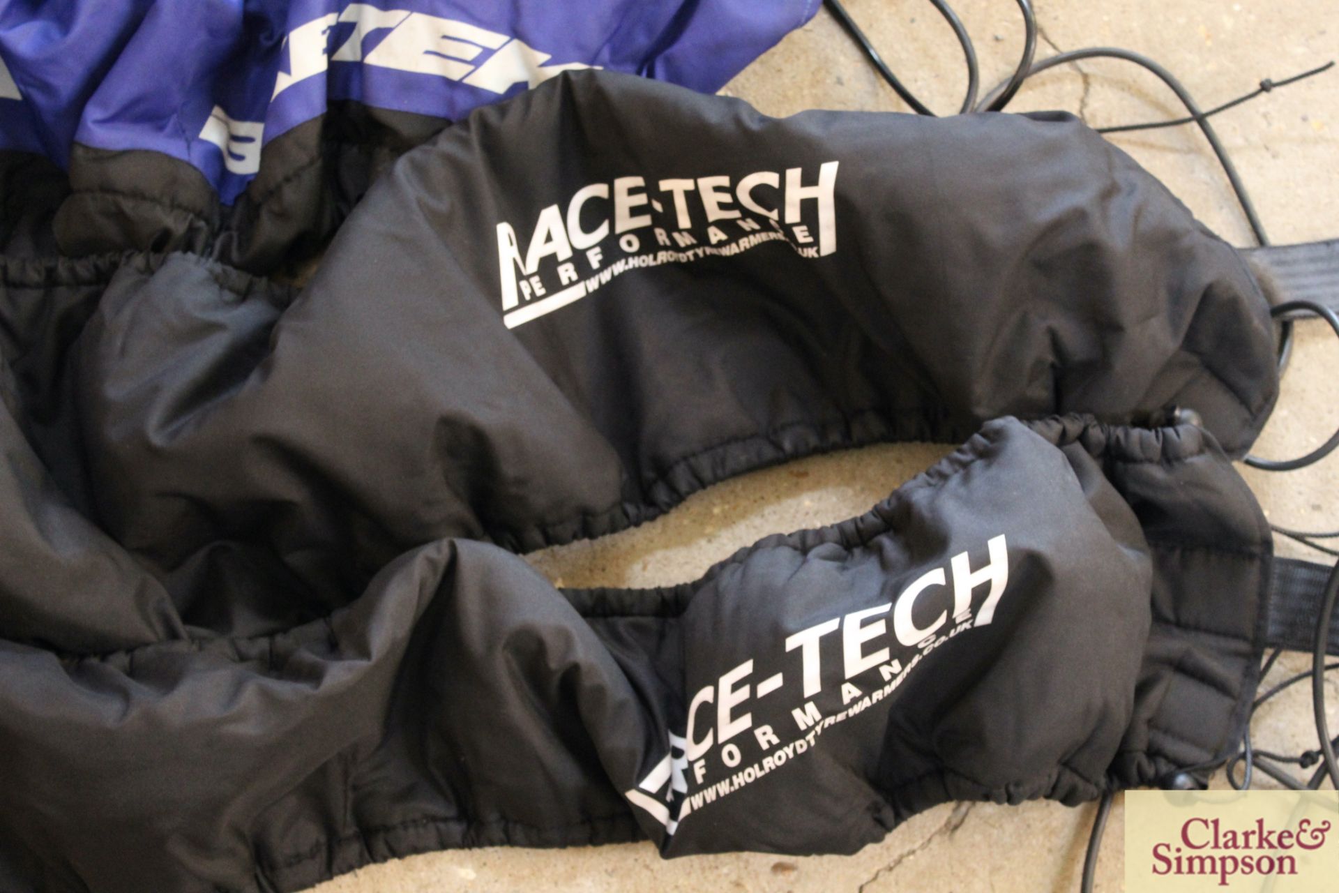 Pair of Biketech racing bike tyre warmers and pair of Holroyd RaceTech performance racing bike - Image 2 of 3