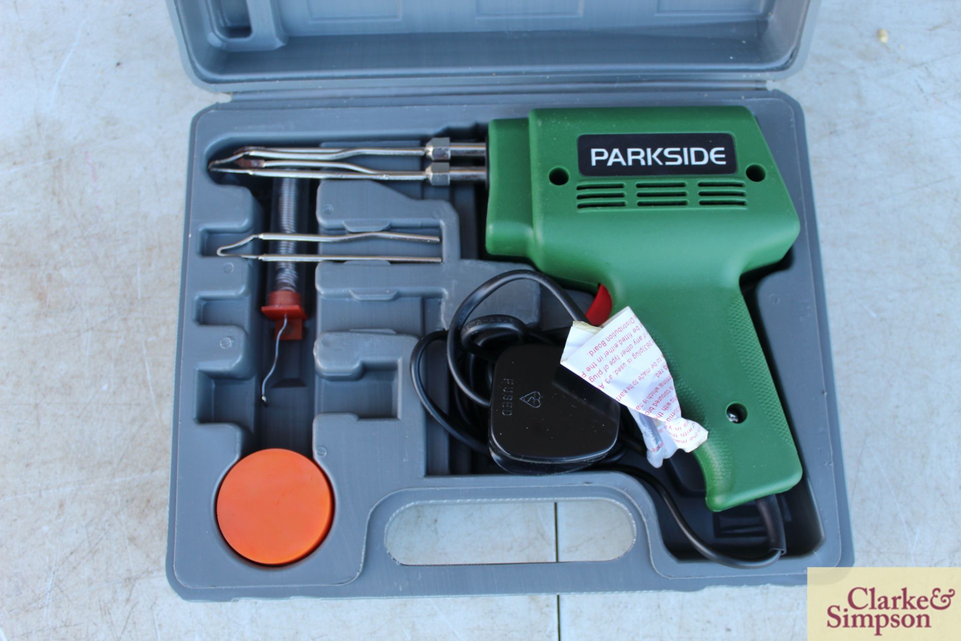 Parkside soldering iron in case. - Image 2 of 2