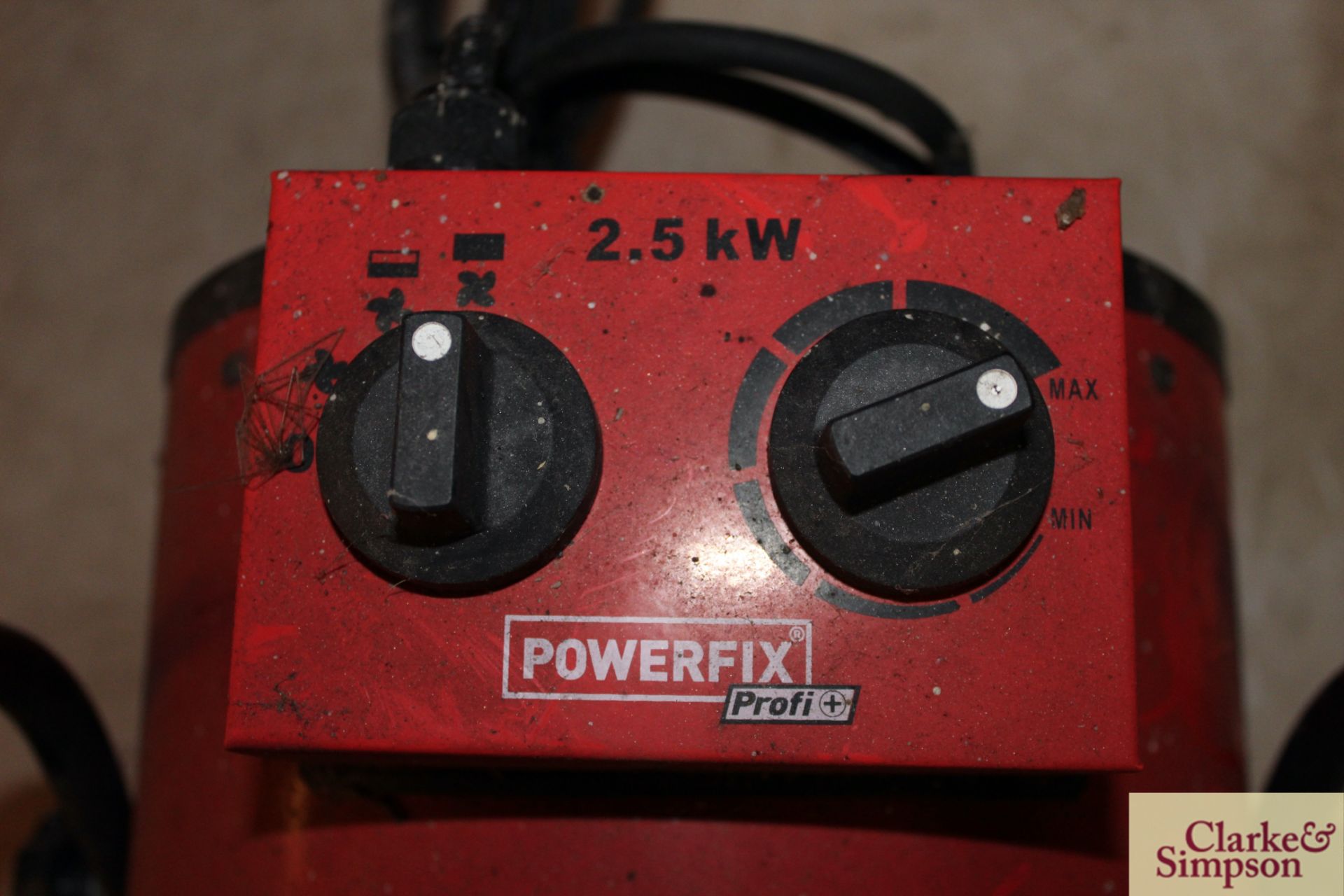 Powerflex fan heater. - Image 3 of 3