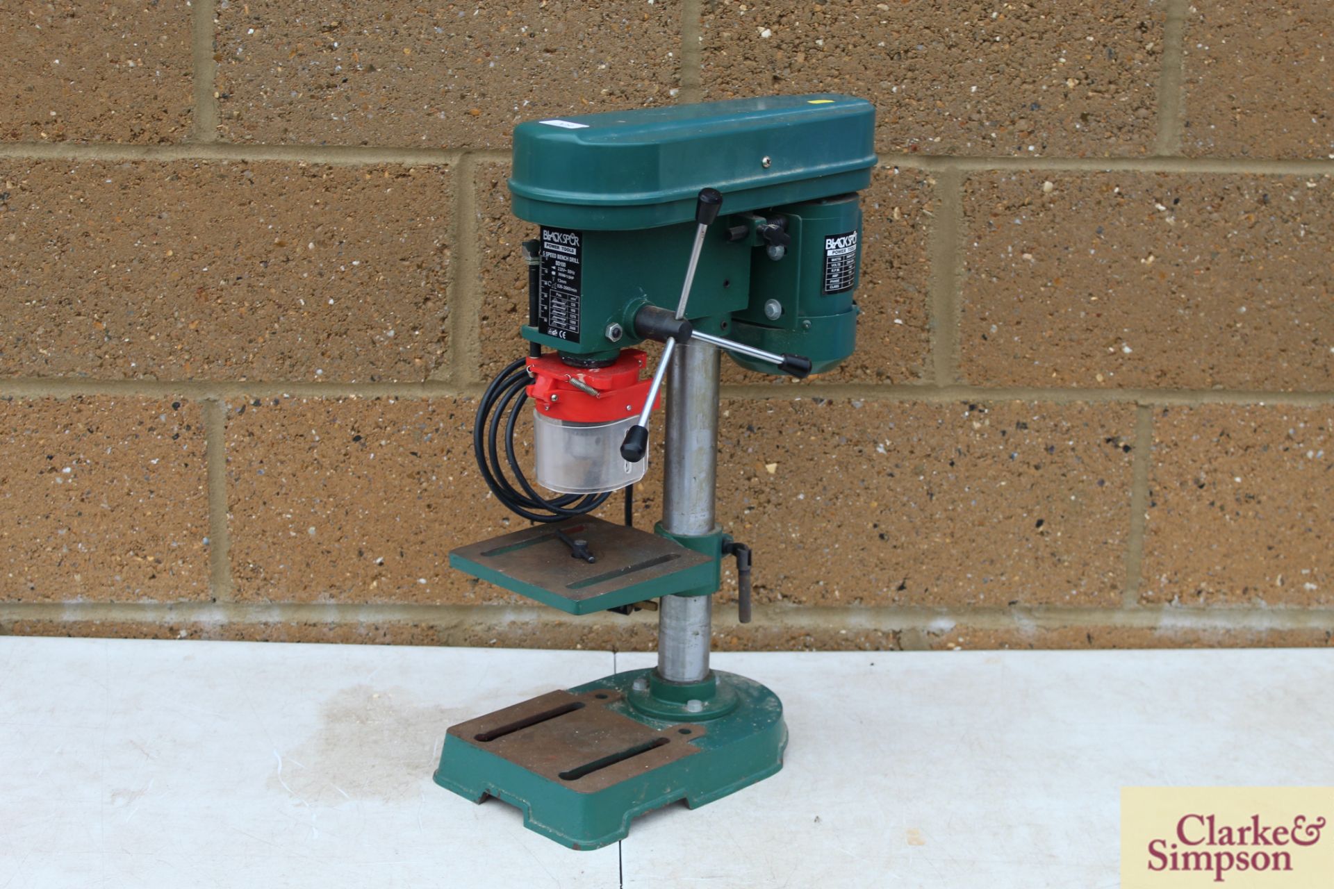 Blackspur BD100 5 speed bench pillar drill.