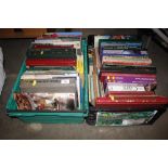 Two boxes of miscellaneous books, mostly car relat