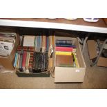 Two boxes of miscellaneous books