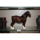 A Royal Doulton pottery model of a Shire horse