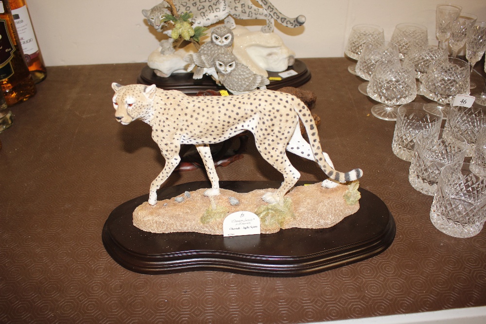 A Country Artists figure of a cheetah "Agile Spiri