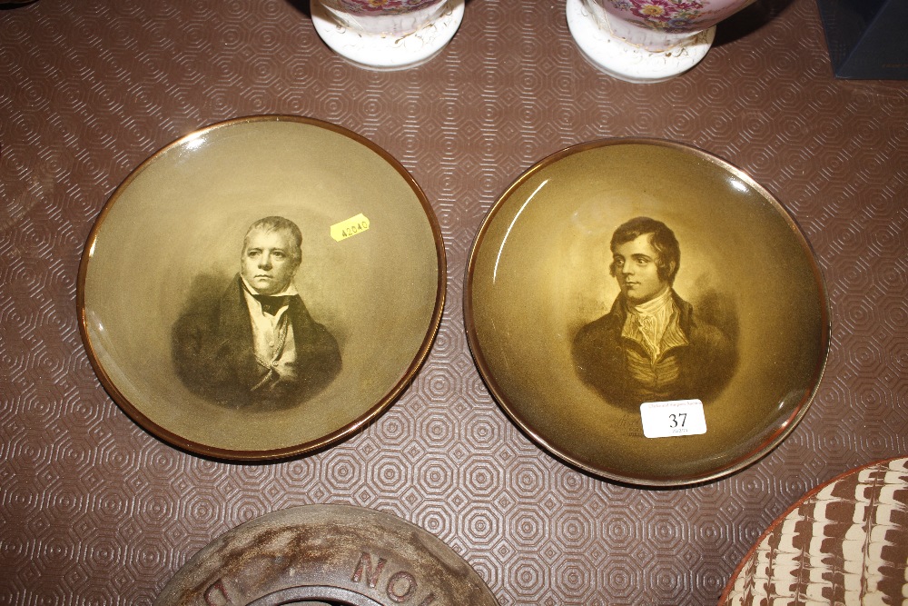 A pair of Ridgways portrait plates