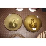 A pair of Ridgways portrait plates